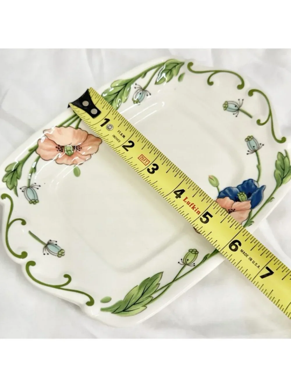 Villeroy & Boch Amapola Rectangular Serving Platter 8x6 Floral Vitro Porzellan